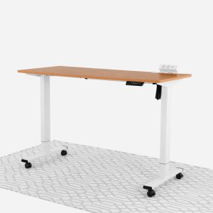 Bamboo-White-Electric-Standing-Desk-140×60-Wheels-Plug.jpg