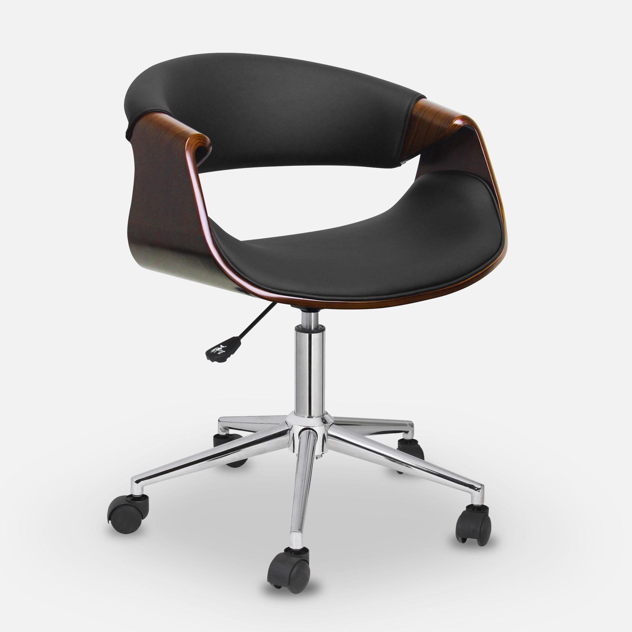 Curve Danish Low Back Office Chair_Black 1