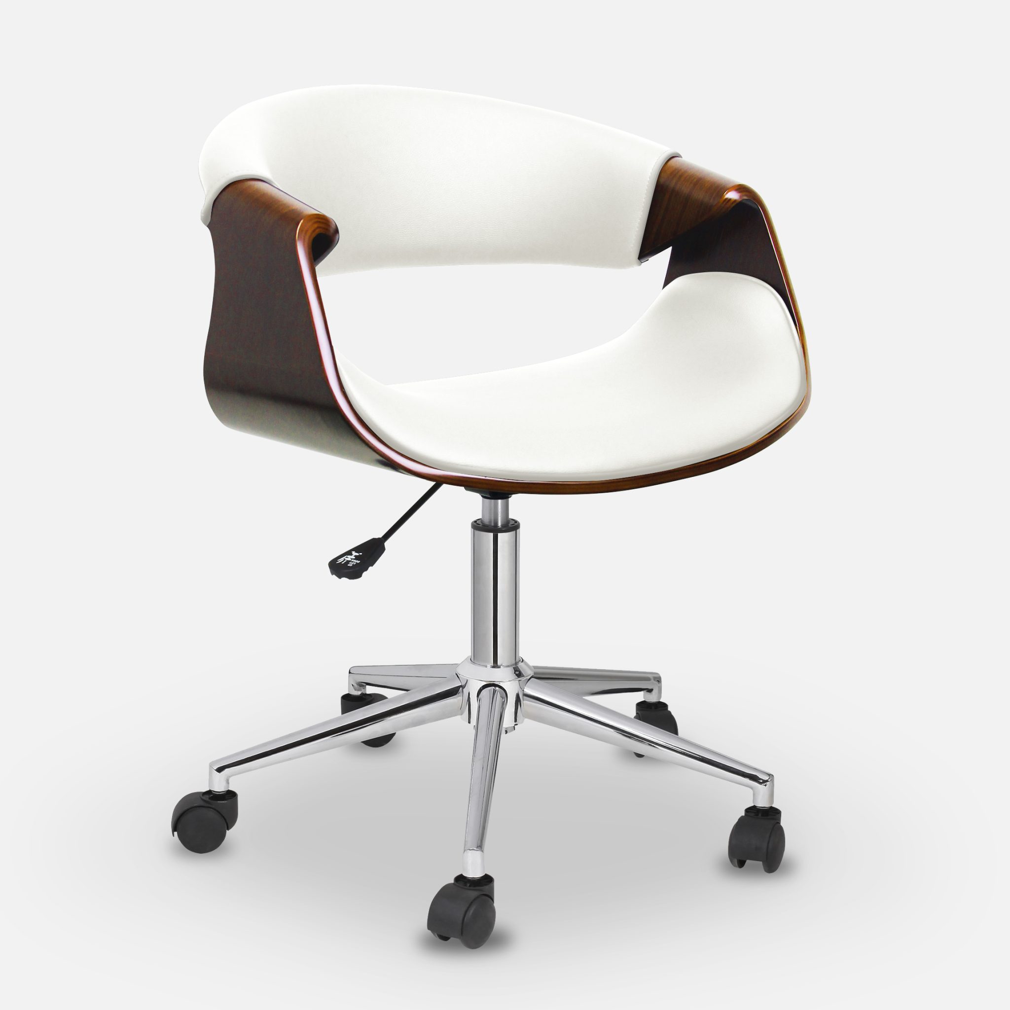 Curve Danish Low Back Office Chair_White 1