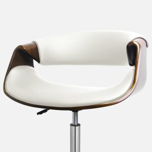 Curve Danish Low Back Office Chair_White 3