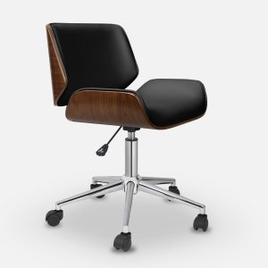 Danish Low Back Office Chair_Black 2