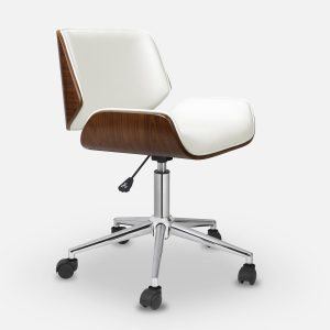 Danish Low Back Office Chair_White 2
