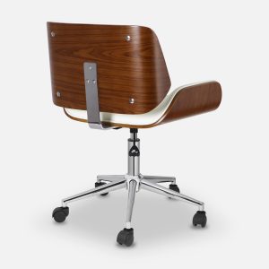 Danish Low Back Office Chair_White 3