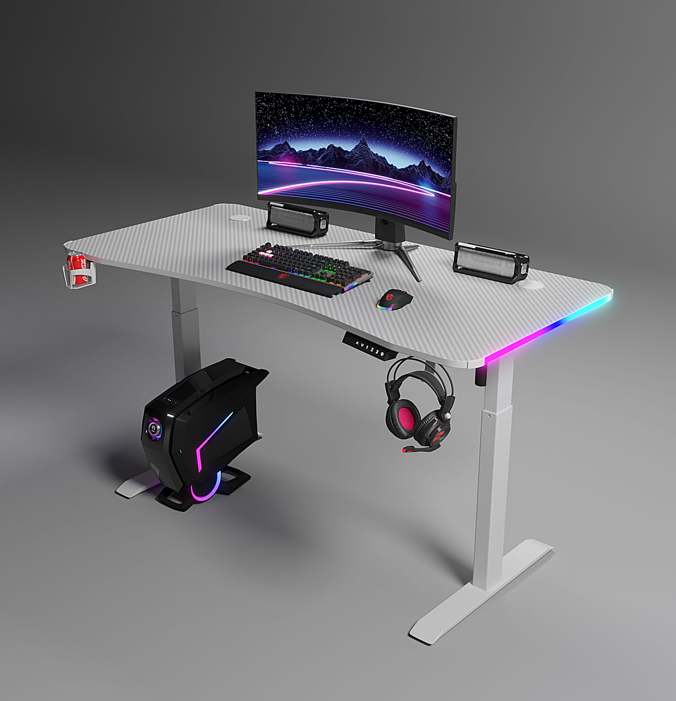 Gero-Gaming-Electric-Standing-Desk-140x60-LED-Carbon-Fibre-White.jpeg