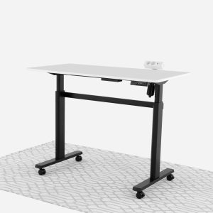 White-Black-Electric-Standing-Desk-120×60-Wheels-Plug.jpg