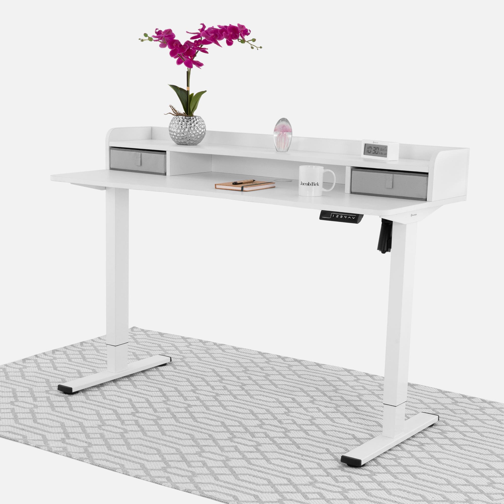 White-White-Electric-Standing-Desk-Two-Tier-Drawes-140×60-7.jpg