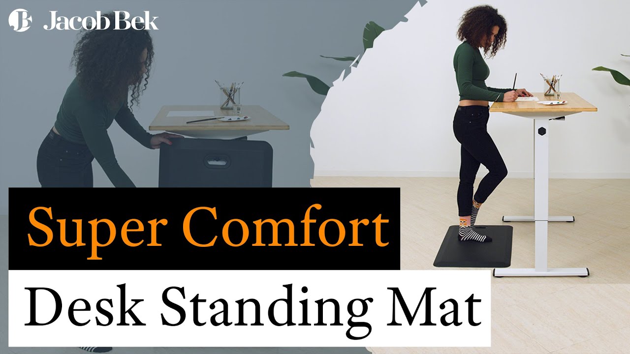 Super Comfort and Productivity with the Jacob Bek Cushioned Desk Standing Mat