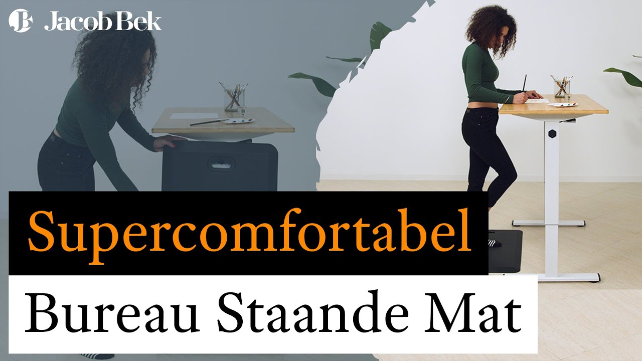Supercomfort en productiviteit met de Jacob Bek Gevoerde Bureau Staande Mat